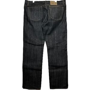John Varvatos Selvedge Authentic Straight Jeans Italy Cotton Sanded Dark 40x35